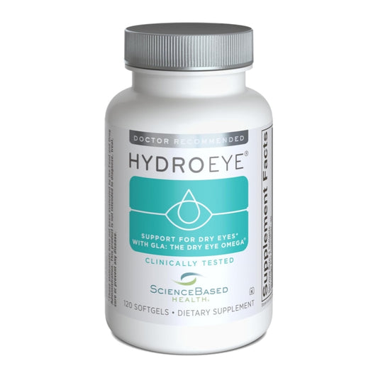 HydroEye Dry Eye Supplement – Clinically Tested with GLA & Omega-3 – Supports a Healthy Tear Film for Lasting Eye Comfort – 120